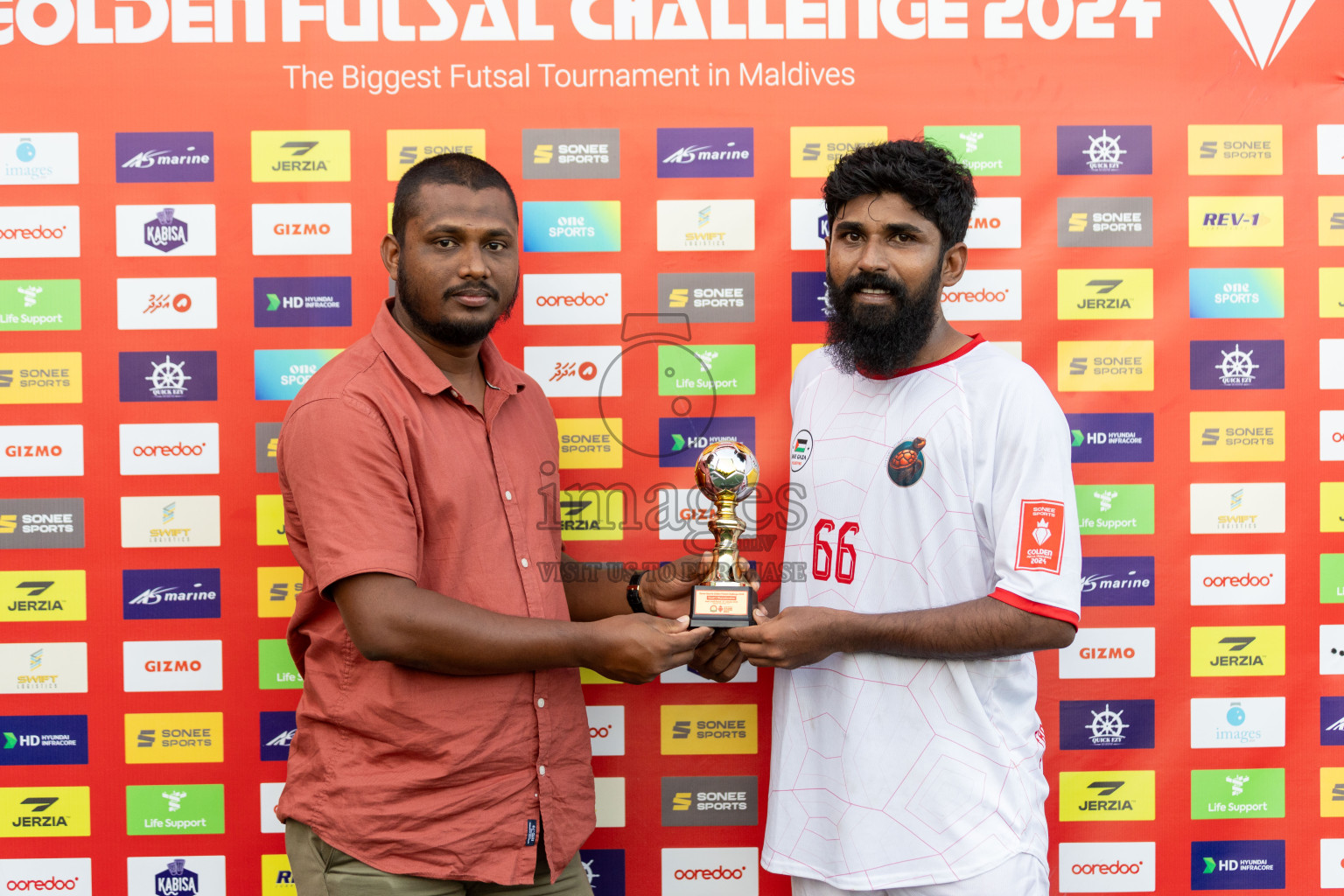 F Feeali VS F Dharanboodhoo in Day 13 of Golden Futsal Challenge 2024 was held on Saturday, 27th January 2024, in Hulhumale', Maldives Photos: Nausham Waheed / images.mv