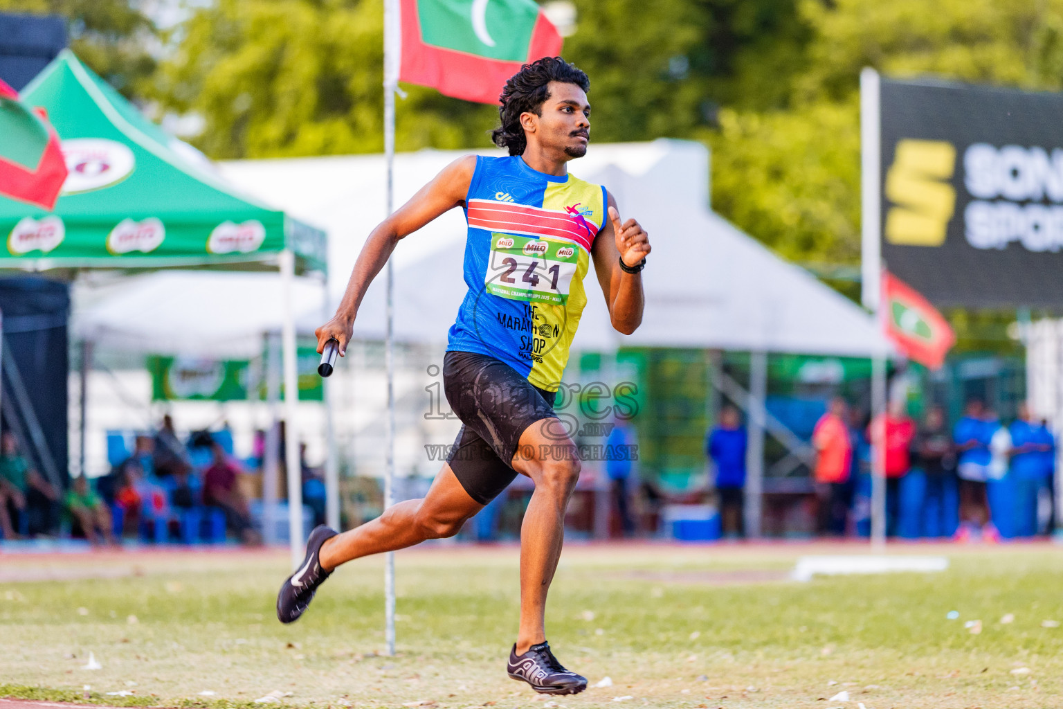 Day 1 of National Athletics Championship 2025 was held at Ekuveni Running Ground in Male', Maldives on Thursday, 14th August 2025. Photos: Areef Adam / images.mv