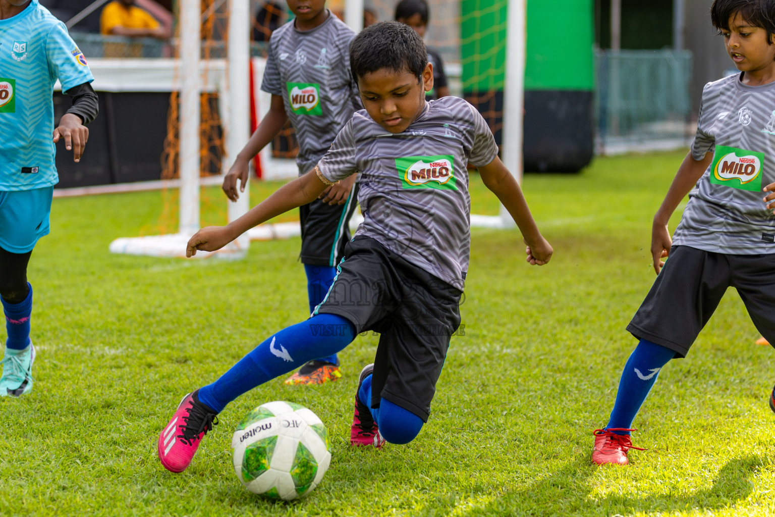 Day 2 of MILO Kids Football Fiesta was held at National Stadium in Male', Maldives on Saturday, 24th February 2024.