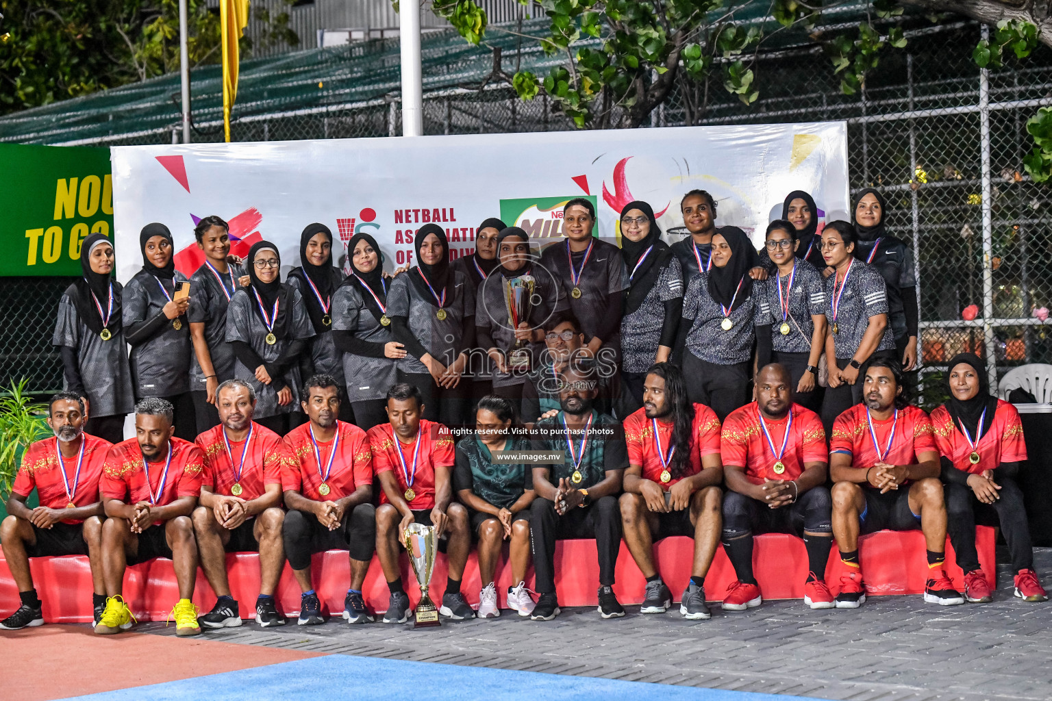 Final of Inter-School Parents Netball Tournament was held in Male', Maldives on 4th December 2022. Photos: Nausham Waheed / images.mv