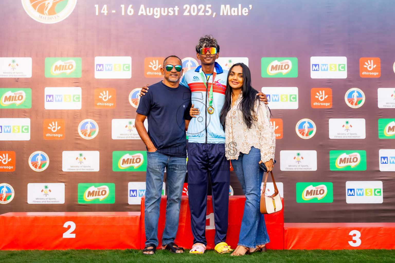 Day 1 of National Athletics Championship 2025 was held at Ekuveni Running Ground in Male', Maldives on Thursday, 14th August 2025. Photos: Nausham Waheed / images.mv