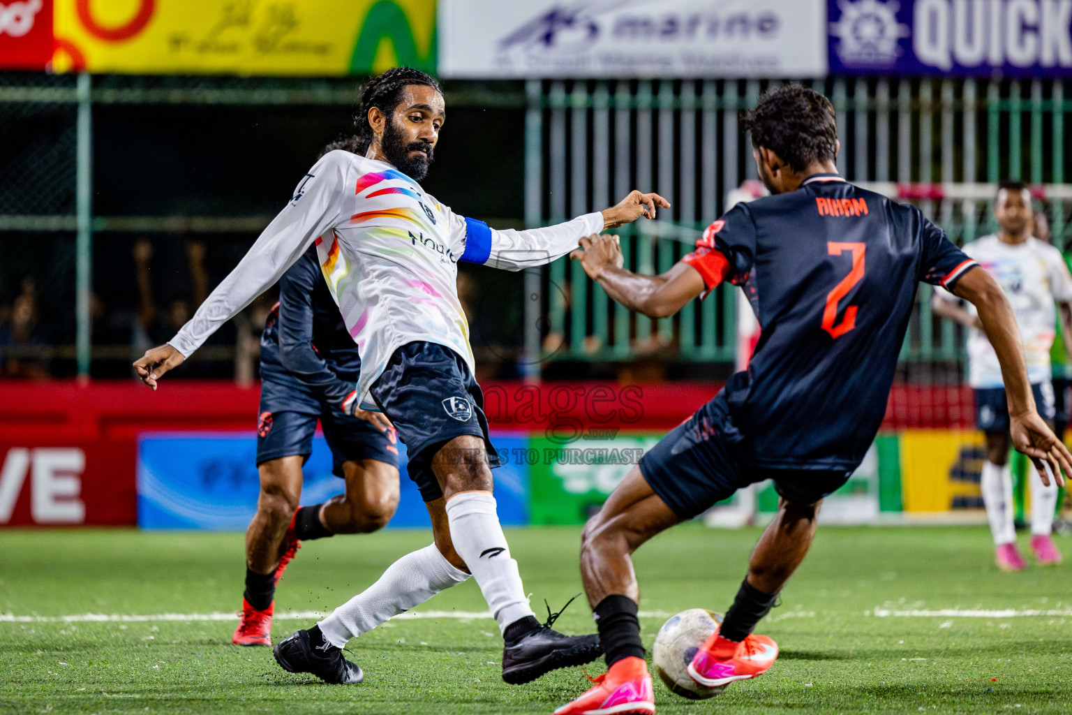 R Inguraidhoo vs Sh Kanditheem in zone round on Day 29 of Golden Futsal Challenge 2025 was held on Sunday , 2nd February 2025, in Hulhumale', Maldives. Photos: Nausham Waheed / images.mv