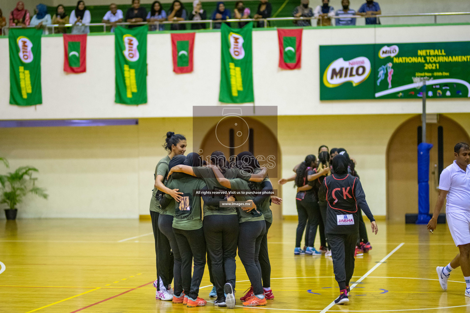 Kulhudhuffushi Youth & R.C vs Club Green Streets in the Finals of Milo National Netball Tournament 2021 (Women's) held on 5th December 2021 in Male', Maldives Photos: Ismail Thoriq / images.mv