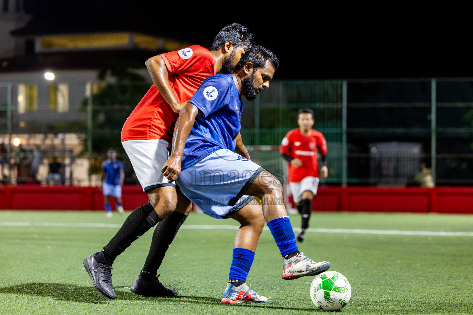 Sheesha vs Hulhumale Hospital in Day 13 of Office League 2025 was held on Monday, 28th April 2025 in Hulhumale', Maldives. Photos: Nausham Waheed / images.mv