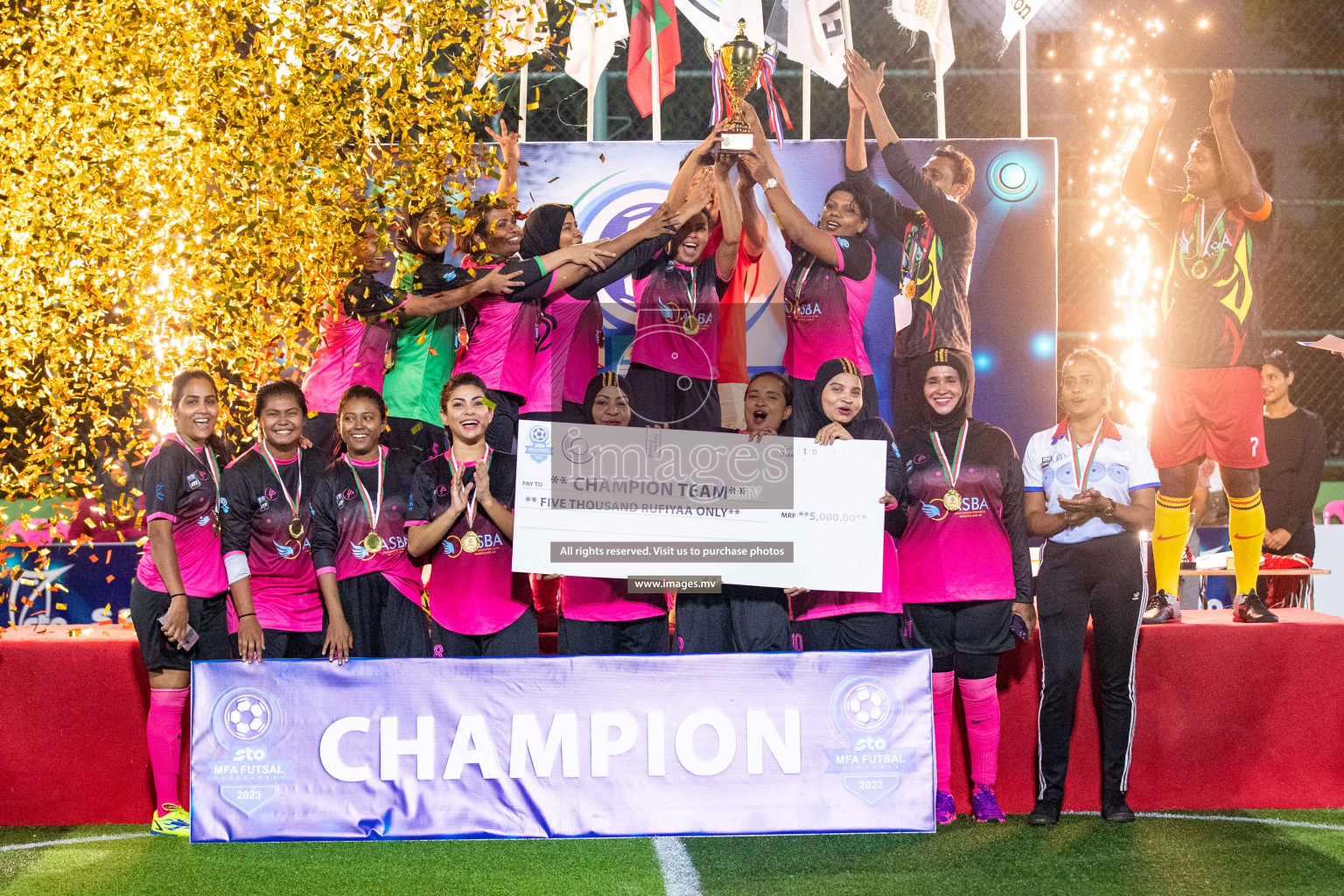 Final of MFA Futsal Tournament 2023 on 10th April 2023 held in Hulhumale'. Photos: Nausham waheed /images.mv