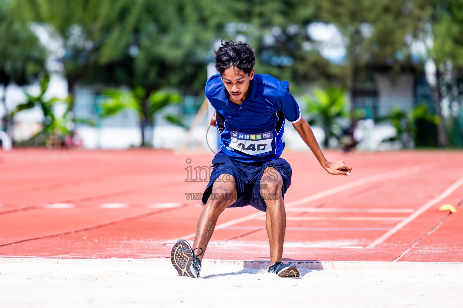 Day 3 of MWSC Interschool Athletics Championships 2024 held in Hulhumale Running Track, Hulhumale, Maldives on Monday, 11th November 2024. Photos by:  Nausham Waheed / Images.mv