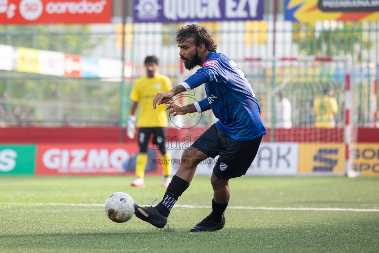 K Gaafaru vs K Himmafushi in Day 15 of Golden Futsal Challenge 2025 was held on Sunday, 19th January 2025, in Hulhumale', Maldives. Photos: Mohamed Mahfooz Moosa / images.mv