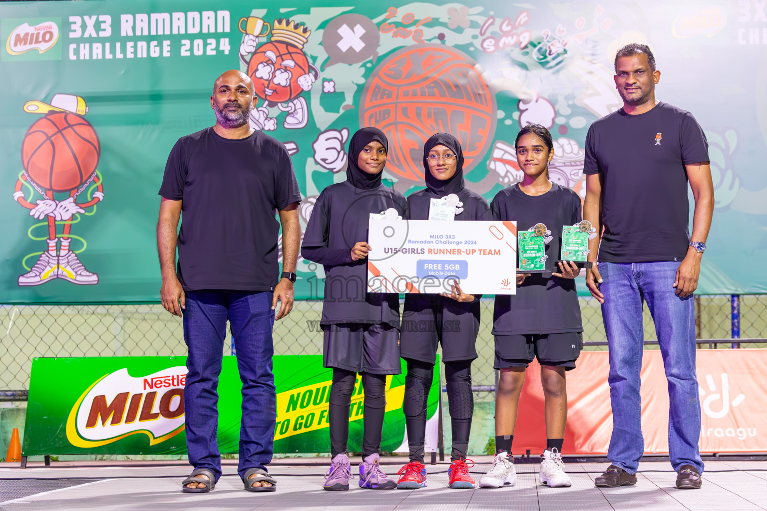 Final Day of MILO Ramadan 3x3 Challenge 2024 was held in Ekuveni Outdoor Basketball Court at Male', Maldives on Tuesday, 19th March 2024.
Photos: Ismail Thoriq / images.mv