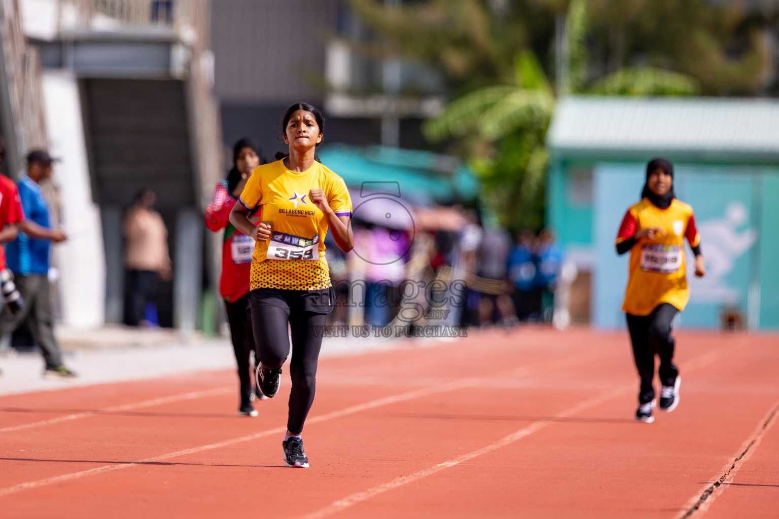 Day 3 of MWSC Interschool Athletics Championships 2024 held in Hulhumale Running Track, Hulhumale, Maldives on Monday, 11th November 2024. 
Photos by: Hassan Simah / Images.mv