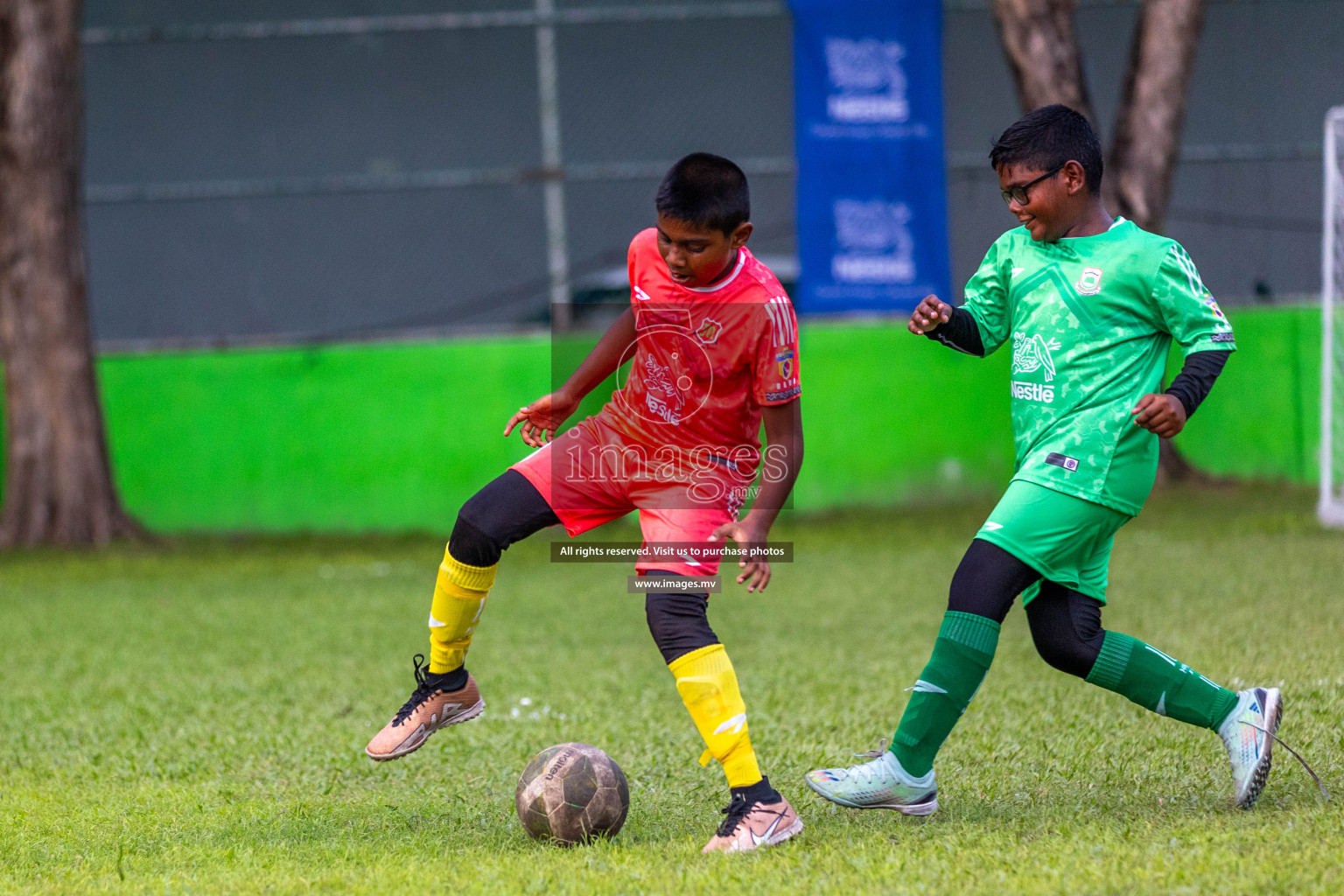 Day 2 of Nestle kids football fiesta, held in Henveyru Football Stadium, Male', Maldives on Thursday, 12th October 2023 Photos: Ismail Thoriq / Images.mv