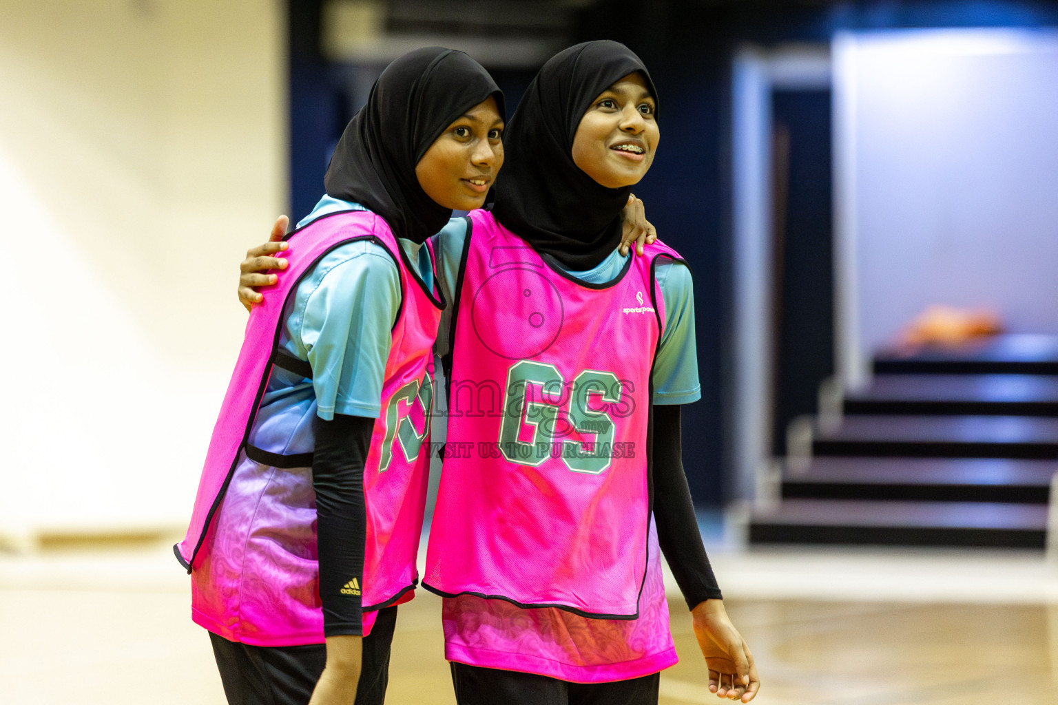 Young Netters A vs AIS Netball Academy in Day 5 of 3rd Netball Junior Championship, held at Social Center on Thursday 23rd January 2025 . Photos: Shuu Abdul Sattar / images.mv