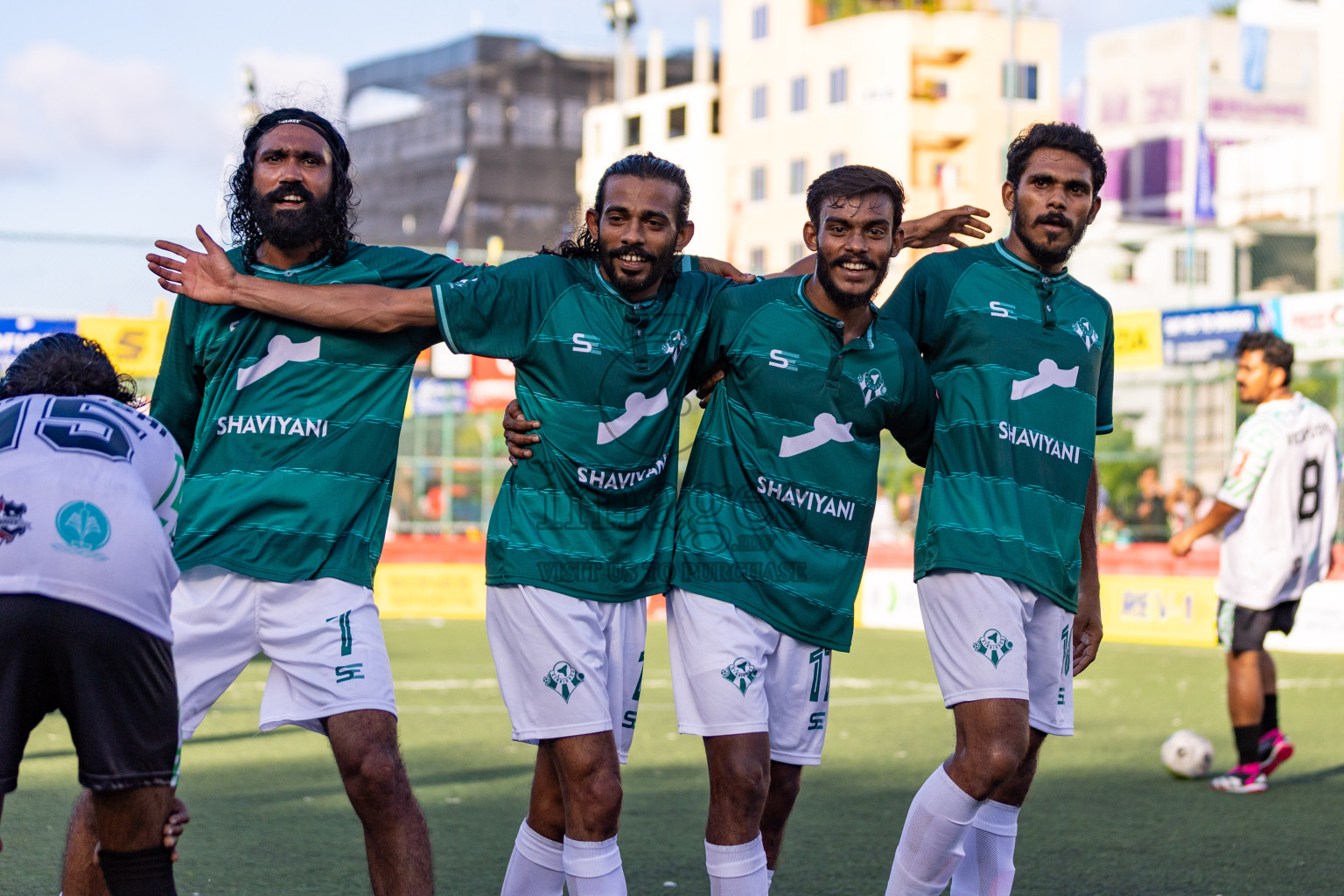 Th. Kinbidhoo vs Th. Vilufushi in Day 6 of Golden Futsal Challenge 2024 was held on Saturday, 20th January 2024, in Hulhumale', Maldives 
Photos: Hassan Simah / images.mv