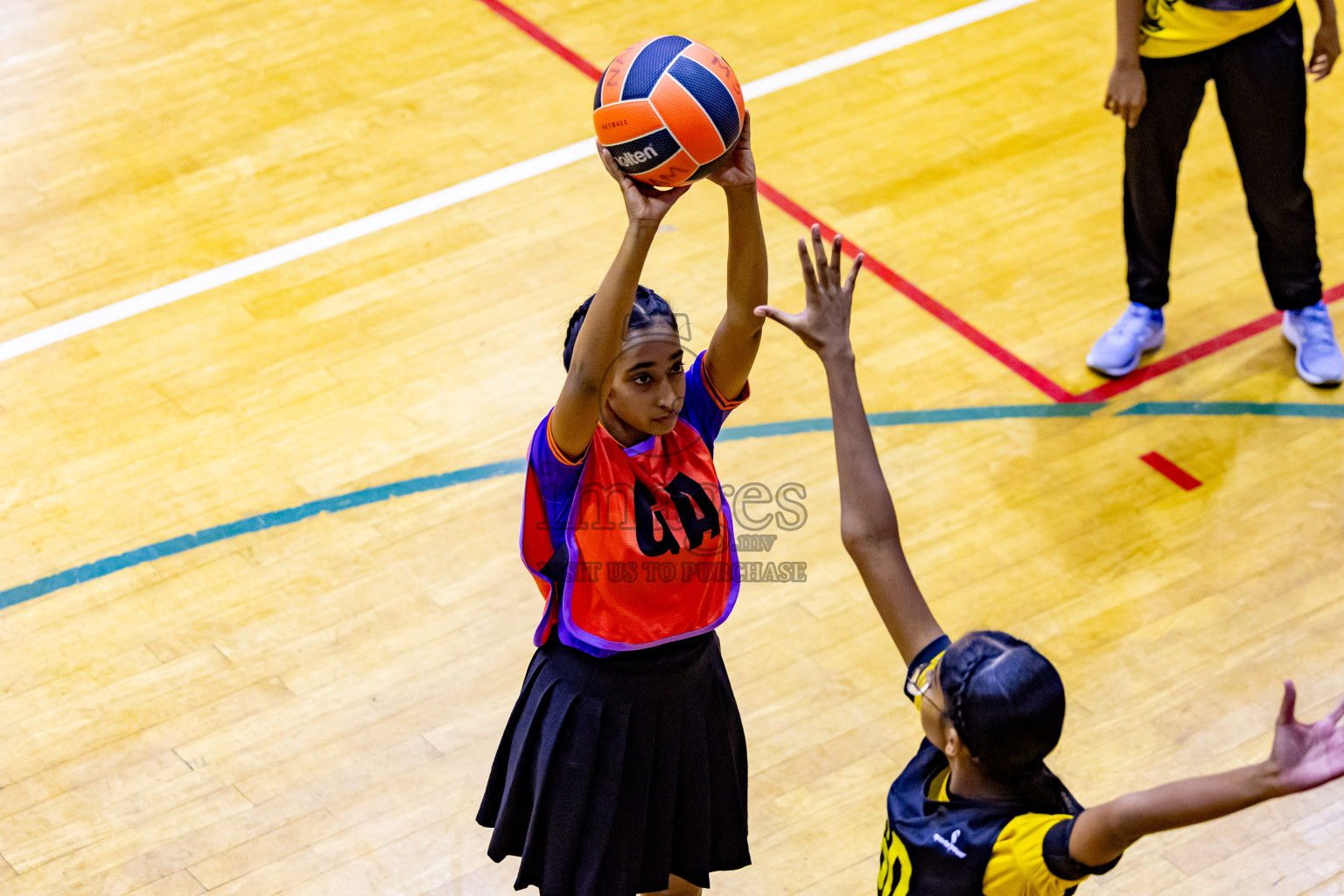 Day 7 of 25th Inter-School Netball Tournament was held in Social Center at Male', Maldives on Saturday, 17th August 2024. Photos: Nausham Waheed / images.mv