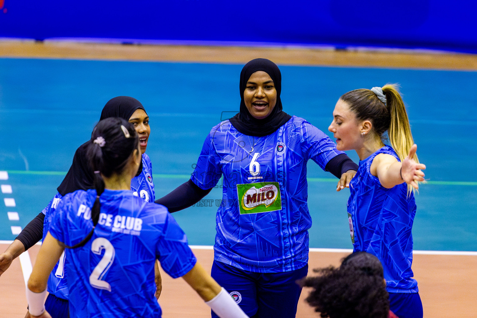 Police Club vs Huraa Community Club in Day 6 of Women's Division of VAM Cup 2025 held in Male', Maldives on Monday, 14th April 2025 at Social Center Indoor Hall Photos By: Nausham Waheed / images.mv