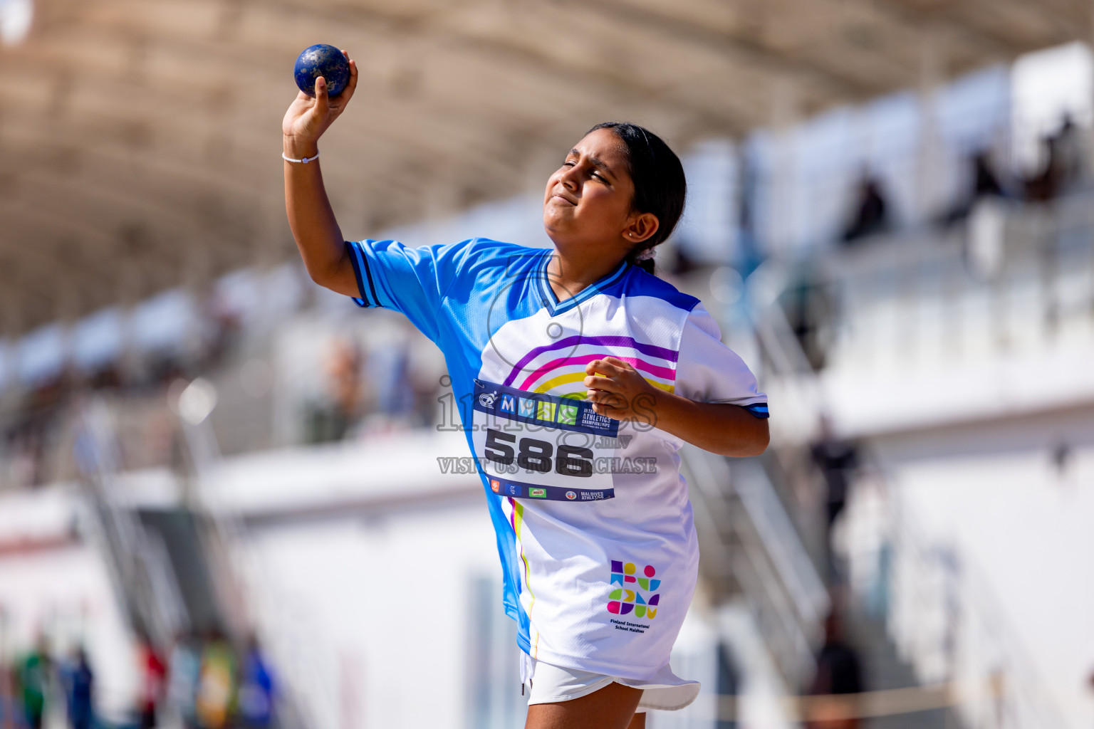 Day 4 of MWSC Interschool Athletics Championships 2024 held in Hulhumale Running Track, Hulhumale, Maldives on Tuesday, 12th November 2024. Photos by: Nausham Waheed / Images.mv