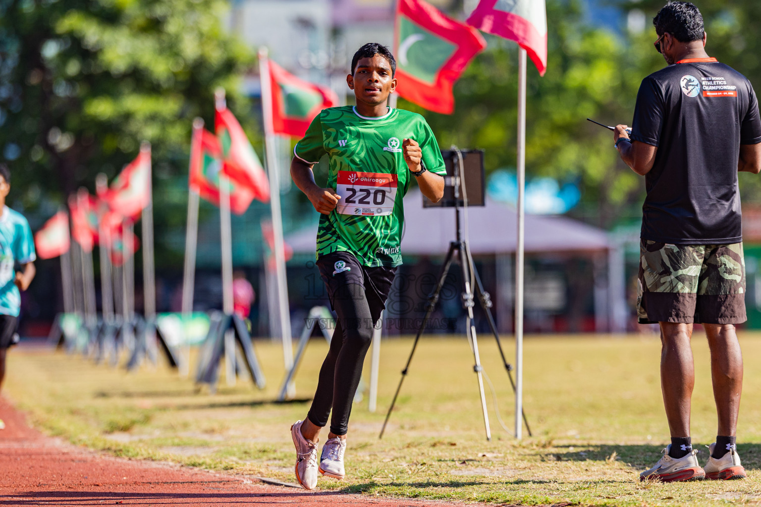Day 2 of Inter-school Athletics Championship 2025 held in Ekuveni Synthetic Track, Male', Maldives on Tuesday, 07th October 2025. Photos by: Areef Adam / Images.mv