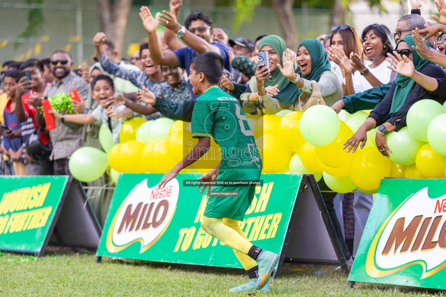 Day 2 of MILO Academy Championship 2023 (U12) was held in Henveiru Football Grounds, Male', Maldives, on Saturday, 19th August 2023. Photos: Nausham Waheedh / images.mv