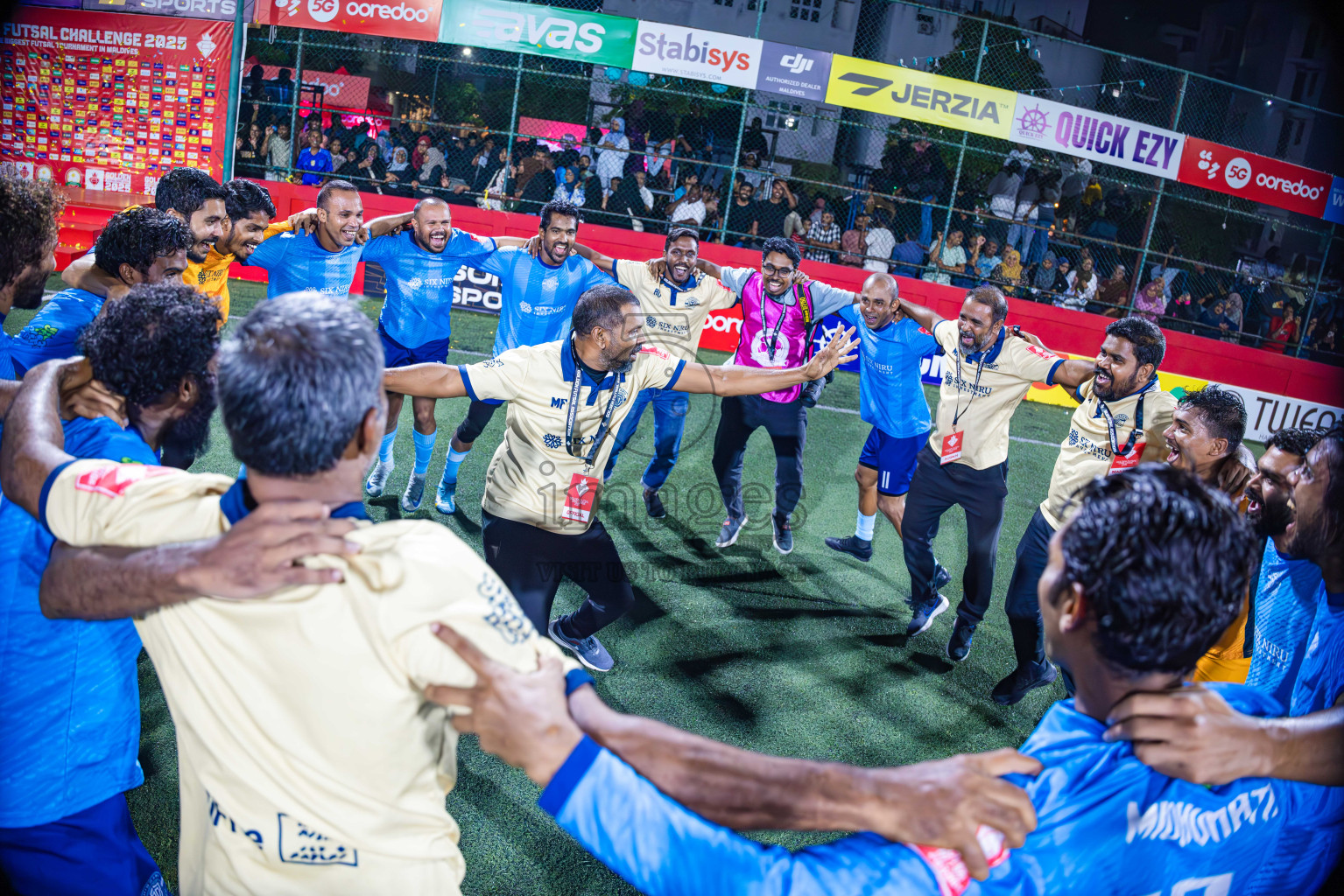 M Dhiggaru vs M Mulak in Meemu Atoll Finals in Day 25 of Golden Futsal Challenge 2025 was held on Wednesday , 28th January 2025, in Hulhumale', Maldives. Photos: Abdulla Abeed / images.mv
