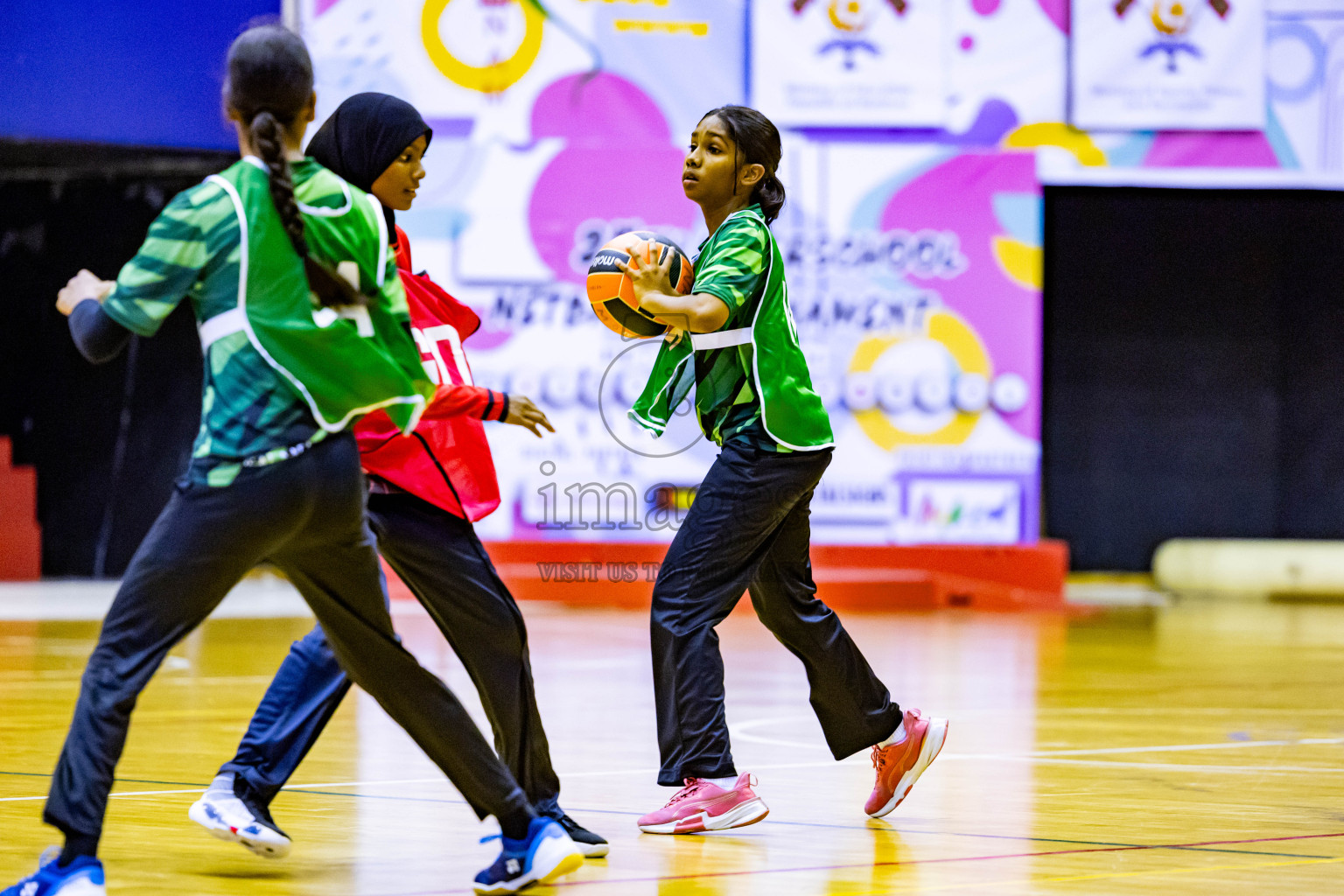 Day 5 of 25th Inter-School Netball Tournament was held in Social Center at Male', Maldives on Tuesday, 13th August 2024. Photos: Nausham Waheed / images.mv