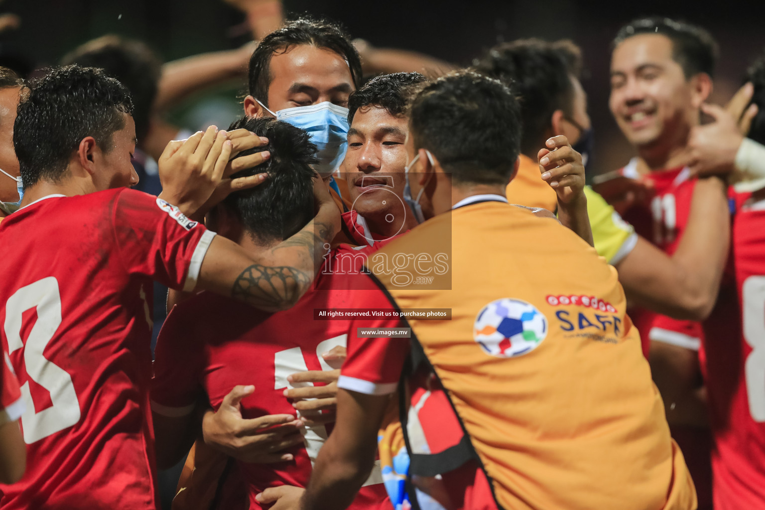 Nepal vs Sri Lanka in SAFF Championship 2021 held on 4th October 2021 in Galolhu National Stadium, Male', Maldives