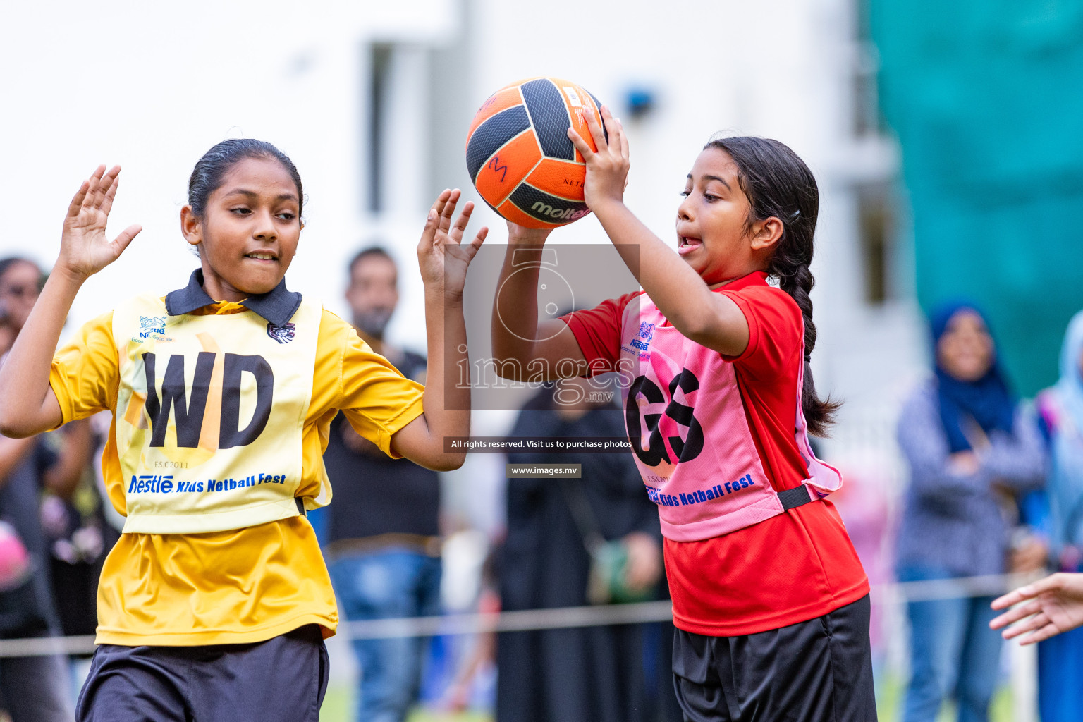 Day 1 of Nestle' Kids Netball Fiesta 2023 held in Henveyru Stadium, Male', Maldives on Thursday, 30th November 2023. Photos by Nausham Waheed / Images.mv