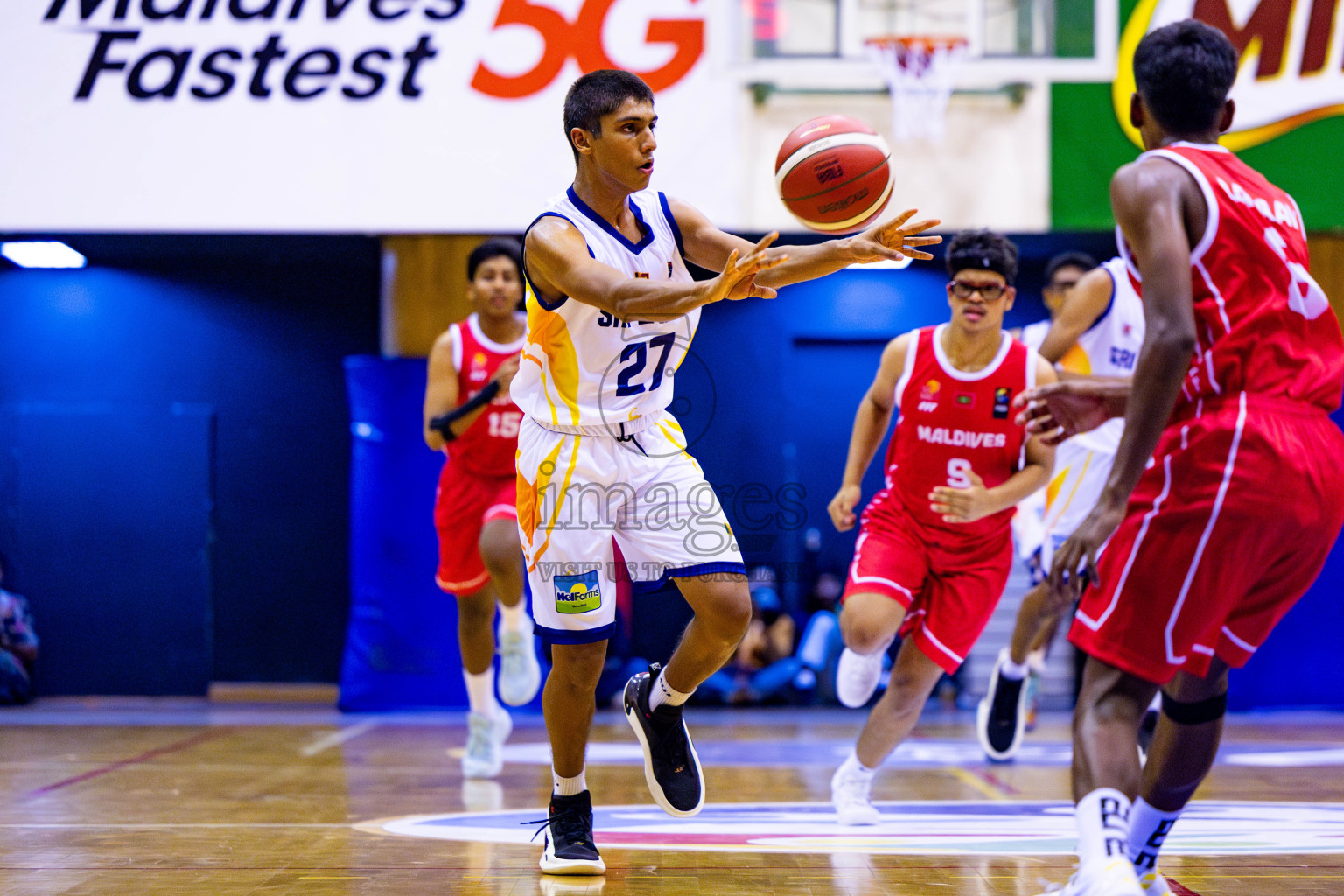 Maldives vs SriLanka in Day 1 of Under 16 Asian Cup SABA Qualifiers 2025 was held in Social Center, Male', Maldives on 12th June 2025. Photos: Nausham Waheed / images.mv
