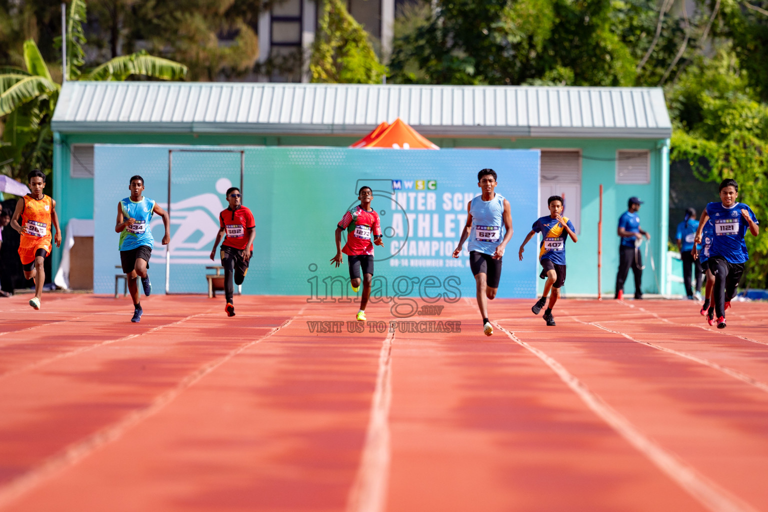 Day 3 of MWSC Interschool Athletics Championships 2024 held in Hulhumale Running Track, Hulhumale, Maldives on Monday, 11th November 2024. 
Photos by: Hassan Simah / Images.mv