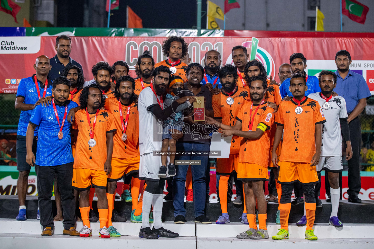 RRC Vs FSM in the Semi Finals of Club Maldives 2021 held in Hulhumale, Maldives on 19 December 2021. Photos: Ismail Thoriq / images.mv