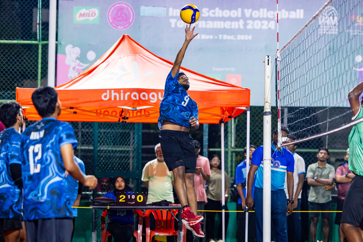 Day 2 of Interschool Volleyball Tournament 2024 was held in Ekuveni Volleyball Court at Male', Maldives on Sunday, 24th November 2024. Photos: Nausham Waheed / images.mv