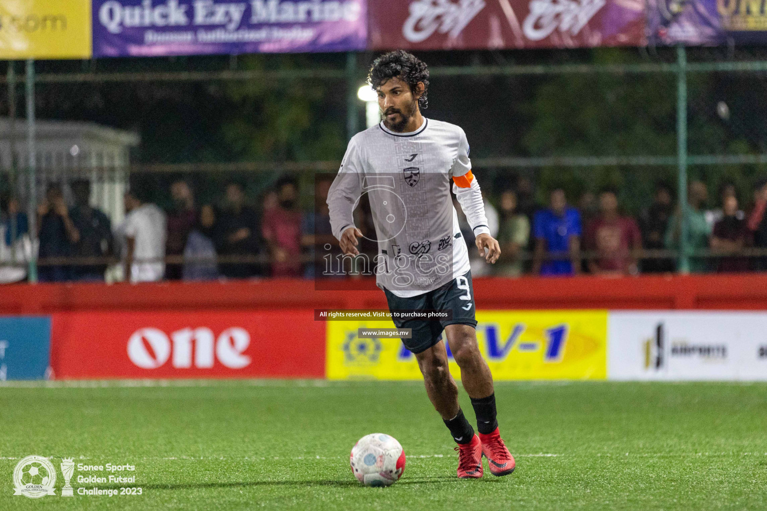 R. Inguraidhoo vs R. Innamadhoo in Day 4 of Golden Futsal Challenge 2023 on 08 February 2023 in Hulhumale, Male, Maldives