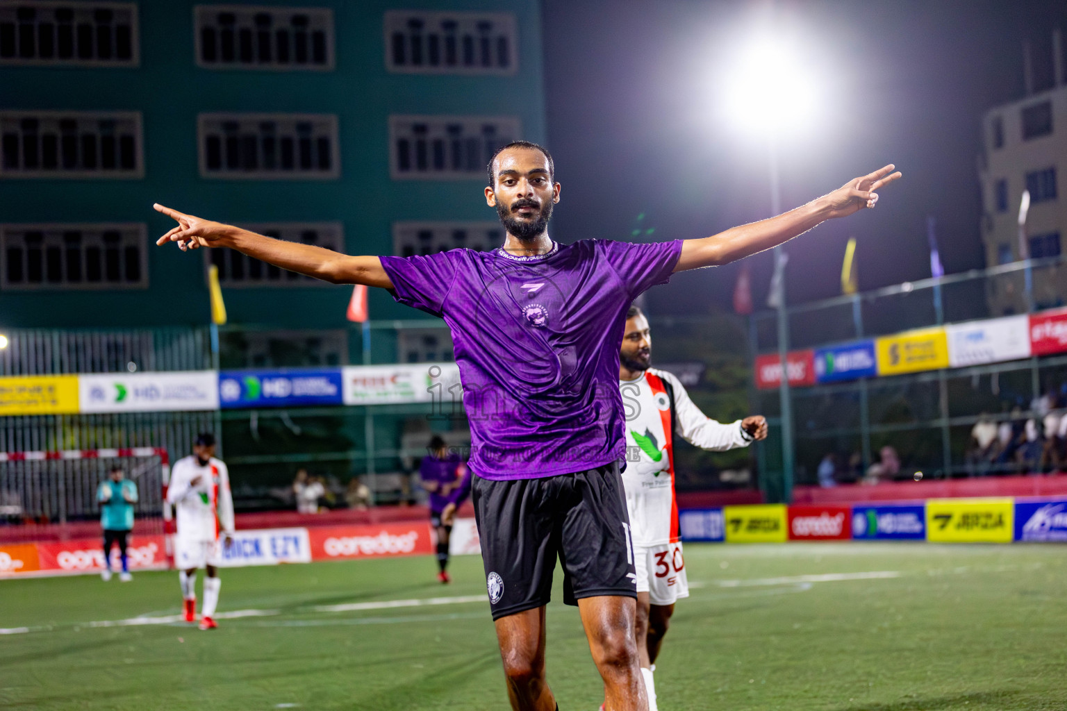 GA. Kolamaafushi vs GA. Kanduhulhuhdhoo in Day 19 of Golden Futsal Challenge 2024 was held on Friday, 2nd February 2024 in Hulhumale', Maldives 
Photos: Hassan Simah / images.mv