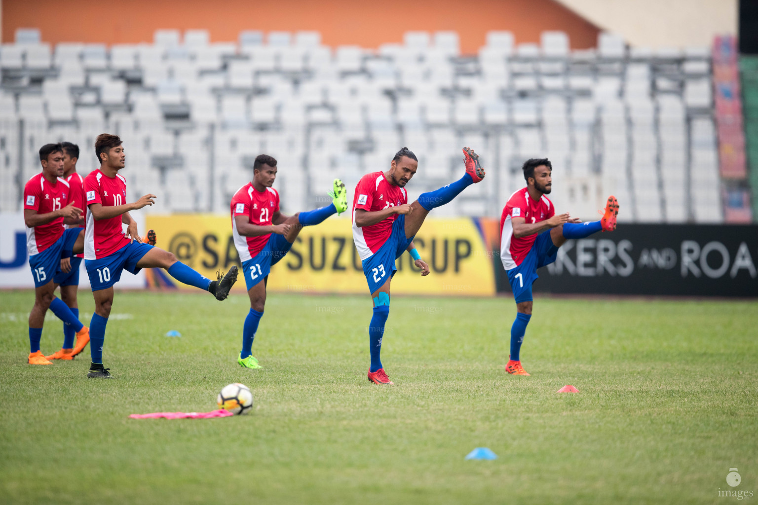 Nepal vs Maldives in SAFF Suzuki Cup 2018 semifinals in Dhaka, Bangladesh, Wednesday, September 12, 2018. (Images.mv Photo/Suadhu Abdul Sattar))