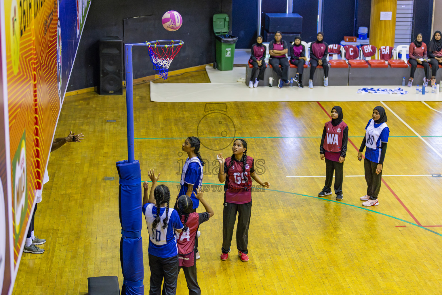 Day 9 of 26th Inter-School Netball Tournament 2025 was held in Social Center Indoor Hall on Sunday, 27th October 2025. Photos: Areef Adam / images.mv