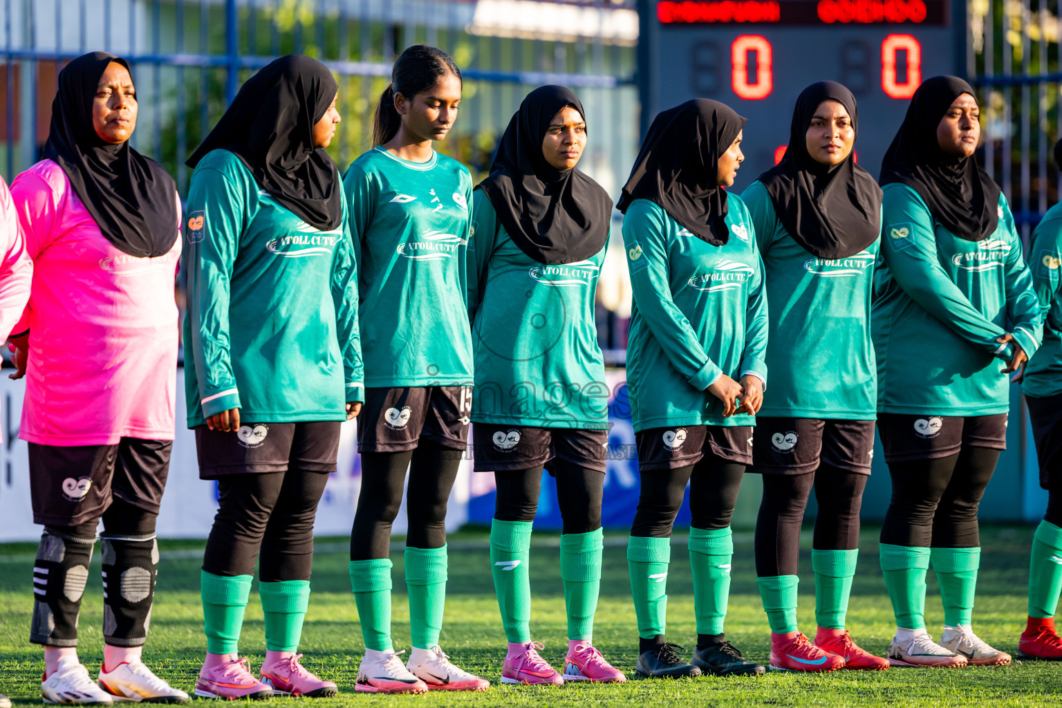 Eydhafushi vs Goidhoo in Day 2 of Better in Baa Futsal Fiesta 2025 Woman's division held in B. Eydhafushi, Maldives on Thursday, 6th November 2025. Photos: Nausham Waheed / images.mv