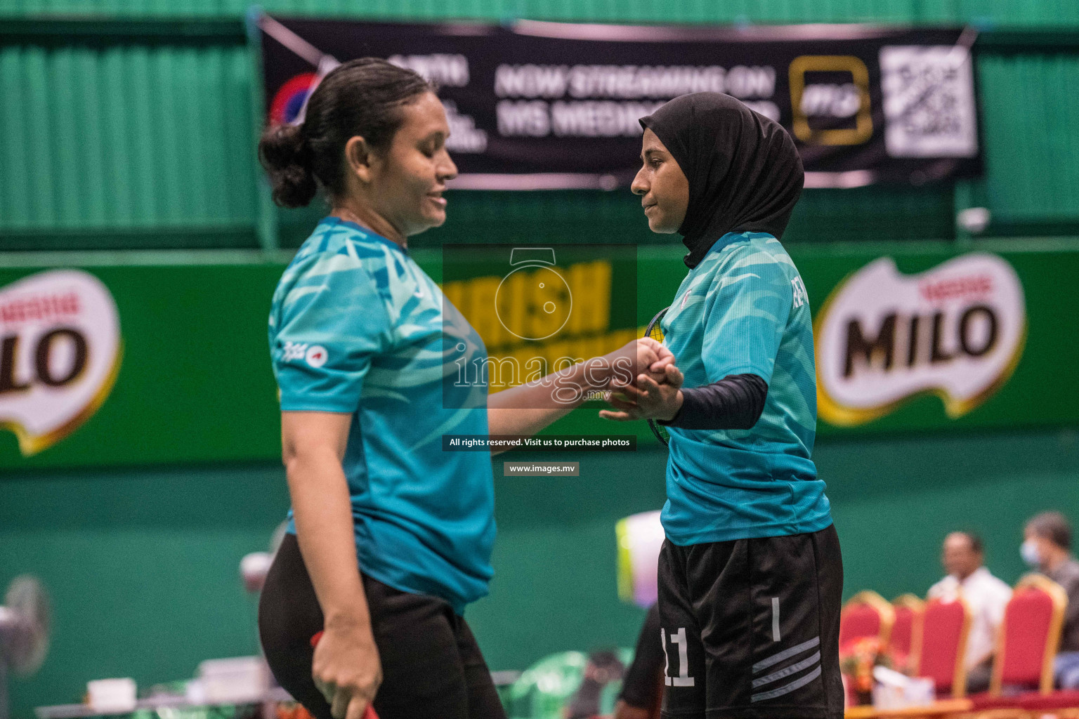 Day 5 of Badminton association mixed group championship 2021 held in Male', Maldives Photos by Nausham Waheed