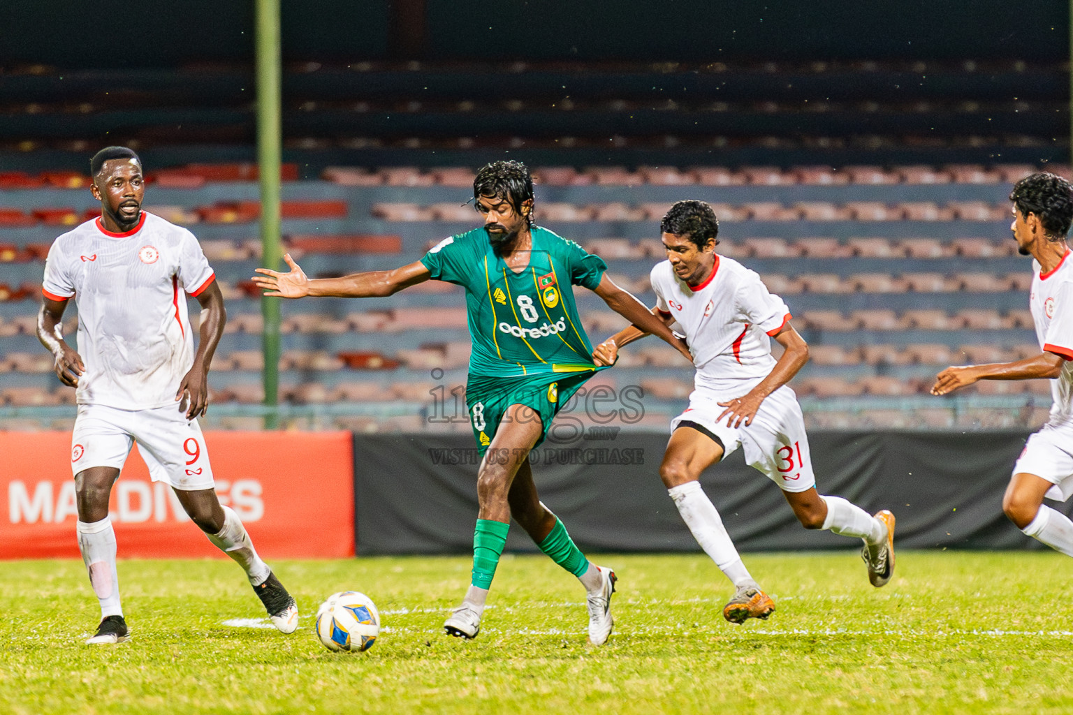 Maziya Sports And Recreation vs Buru Sports Club in Dhivehi Premier League 2025/26 held in National Football Stadium, Male', Maldives on Tuesday, 30th September 2025. Photos: Areef Adam / Images.mv