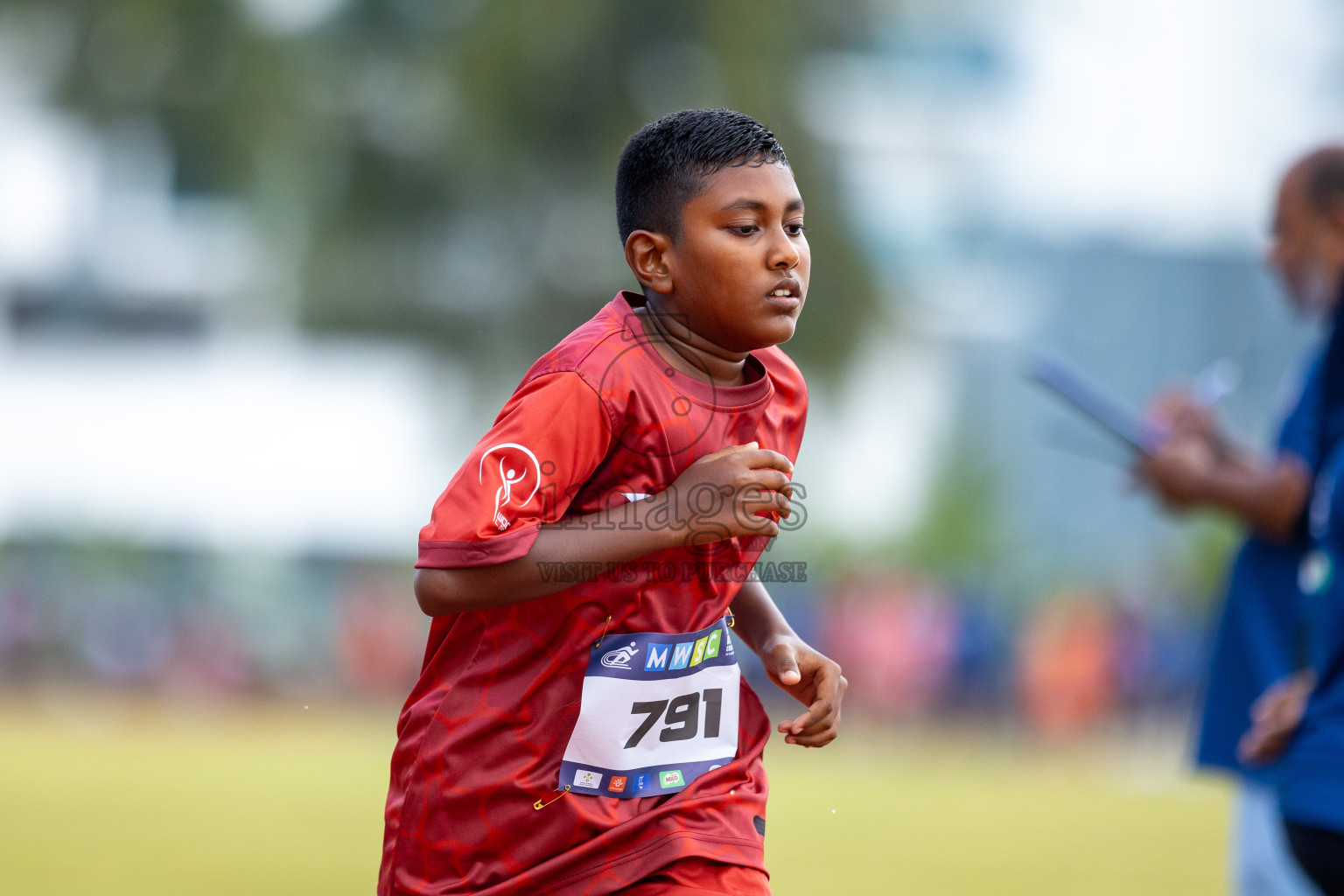 Day 1 of MWSC Interschool Athletics Championships 2024 held in Hulhumale Running Track, Hulhumale, Maldives on Saturday, 9th November 2024. 
Photos by: Ismail Thoriq / images.mv