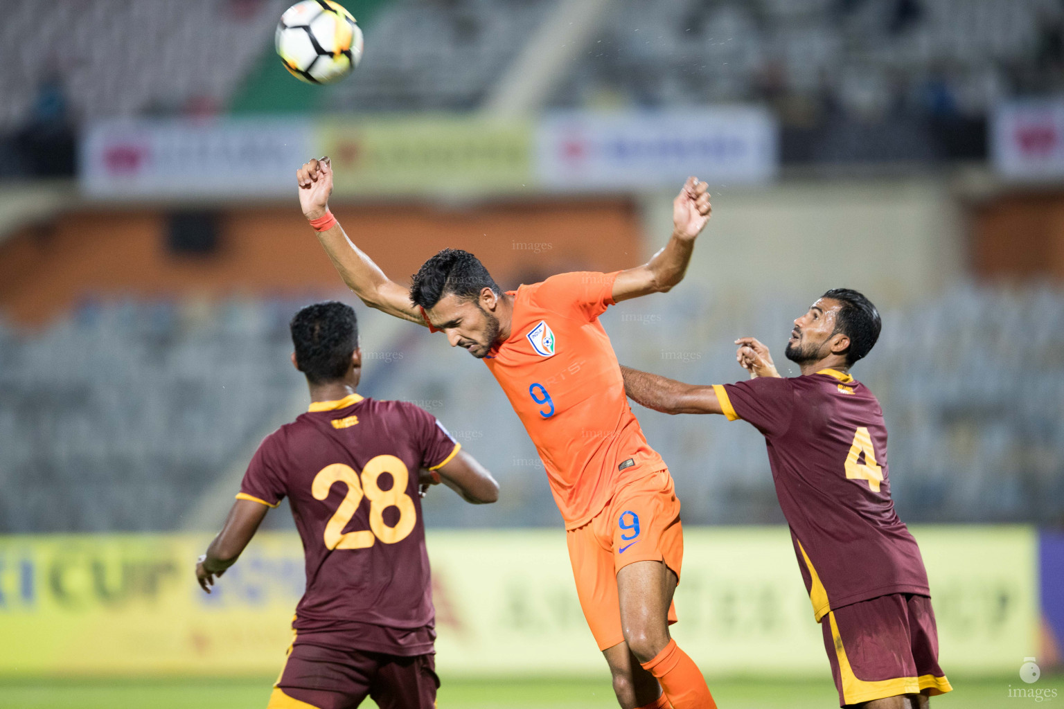 India vs Sri Lanka in SAFF Suzuki Cup 2018 in Dhaka, Bangladesh, Wednesday, September 05, 2018. (Images.mv Photo/Ismail Thoriq).