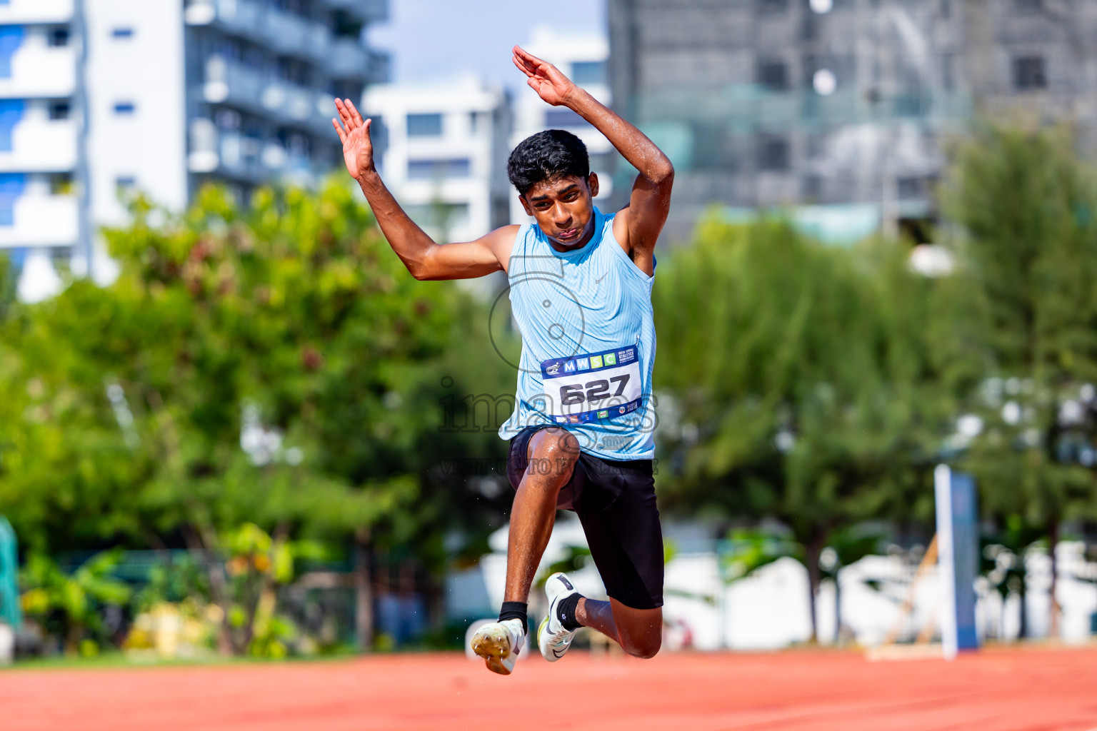 Day 3 of MWSC Interschool Athletics Championships 2024 held in Hulhumale Running Track, Hulhumale, Maldives on Monday, 11th November 2024. Photos by:  Nausham Waheed / Images.mv