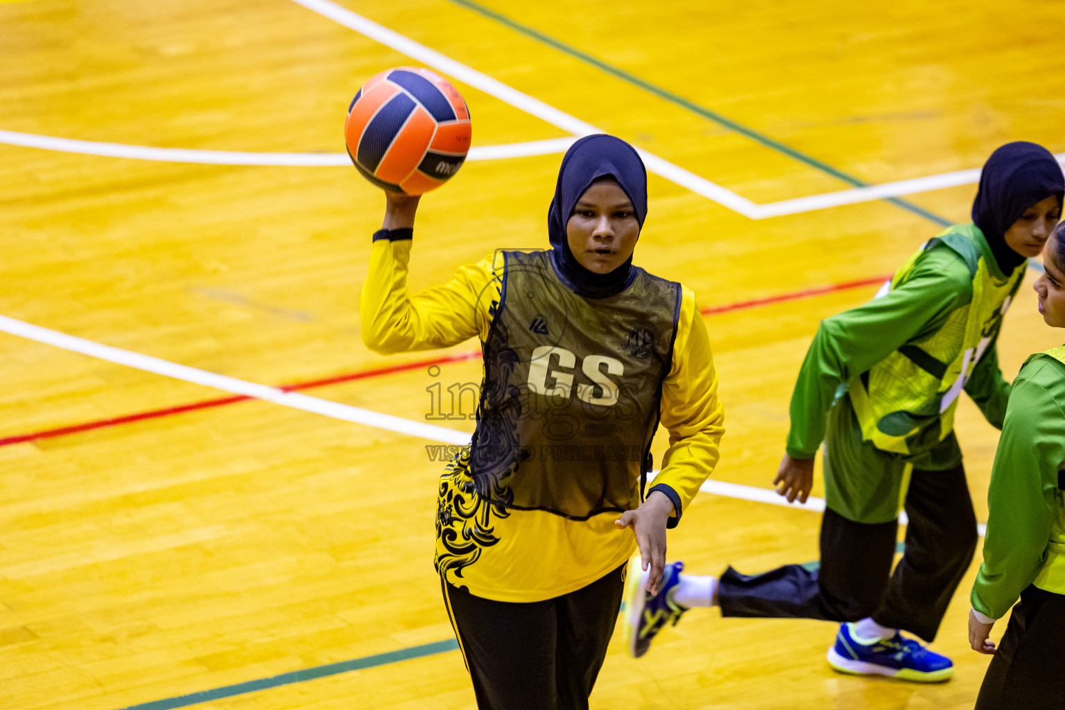 Day 13 of 25th Inter-School Netball Tournament was held in Social Center at Male', Maldives on Saturday, 24th August 2024. Photos: Nausham Waheed / images.mv