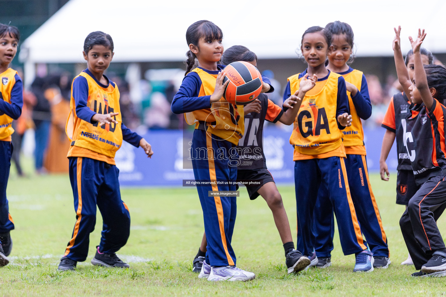 Day 1 of Nestle' Kids Netball Fiesta 2023 held in Henveyru Stadium, Male', Maldives on Thursday, 30th November 2023. Photos by Nausham Waheed / Images.mv