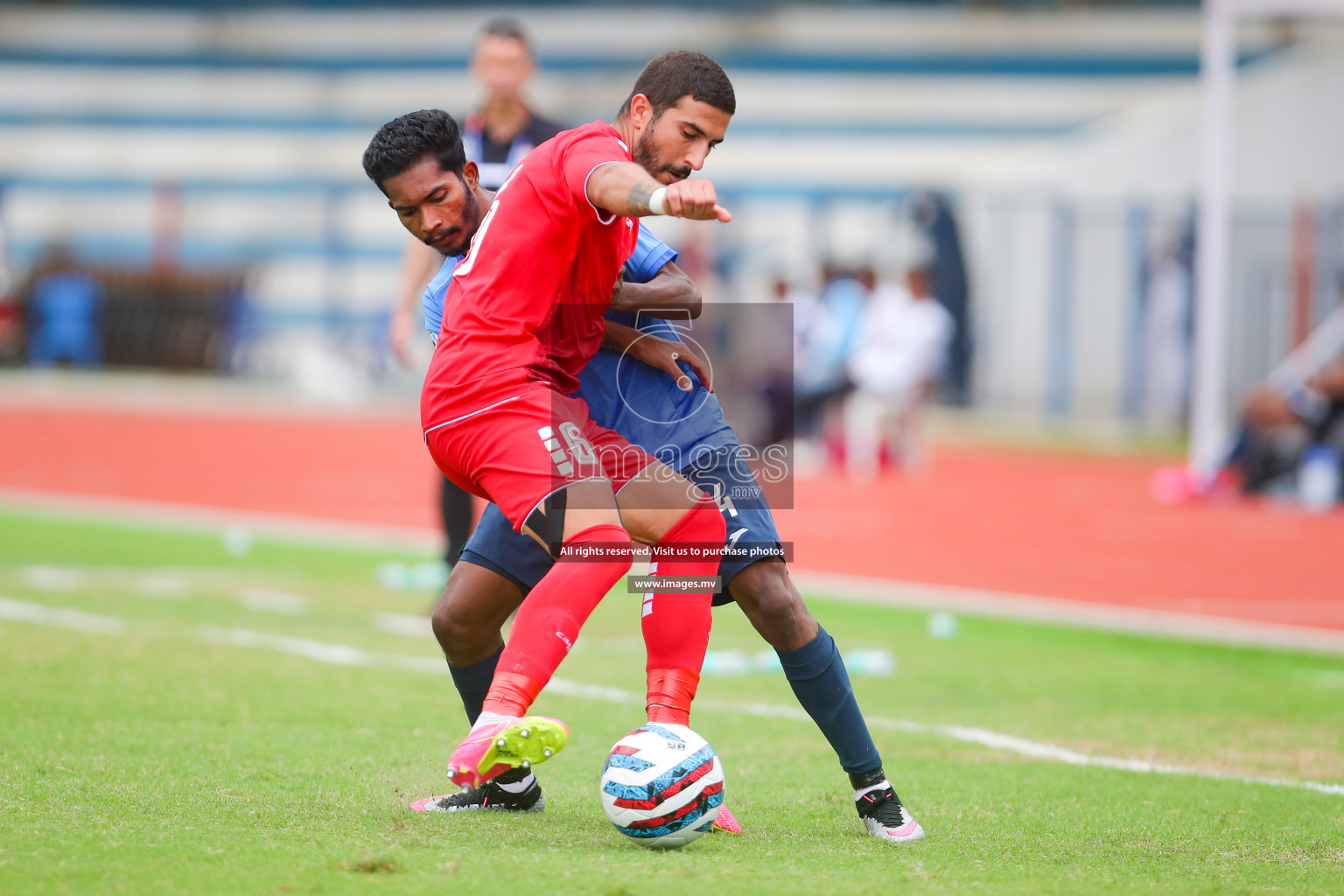 Lebanon vs Maldives in SAFF Championship 2023 held in Sree Kanteerava Stadium, Bengaluru, India, on Tuesday, 28th June 2023. Photos: Nausham Waheed, Hassan Simah / images.mv