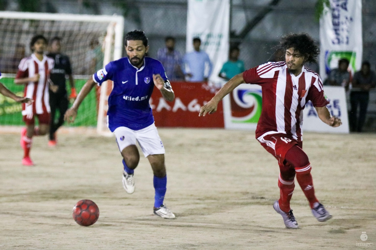 Day 9 of Club Maldives Cup Futsal Tournament in Male', Maldives, Saturday, April. 02, 2016.(Images.mv Photo/ Hussain Sinan).