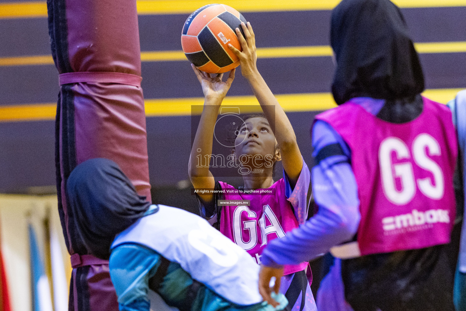 Day 11 of 24th Interschool Netball Tournament 2023 was held in Social Center, Male', Maldives on 6th November 2023. Photos: Nausham Waheed / images.mv