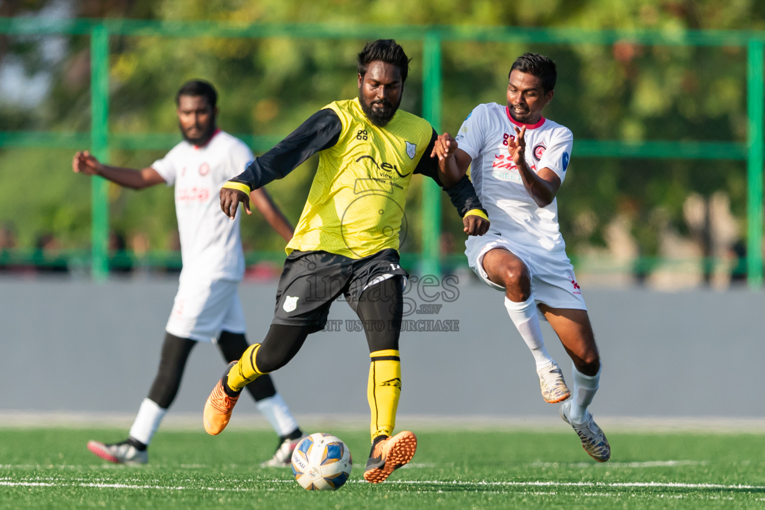 Kanmathi Juniors vs Furious SC from Manadhoo Council Cup 2024 in N Manadhoo Maldives on Monday, 19th February 2023. Photos: Nausham Waheed / images.mv