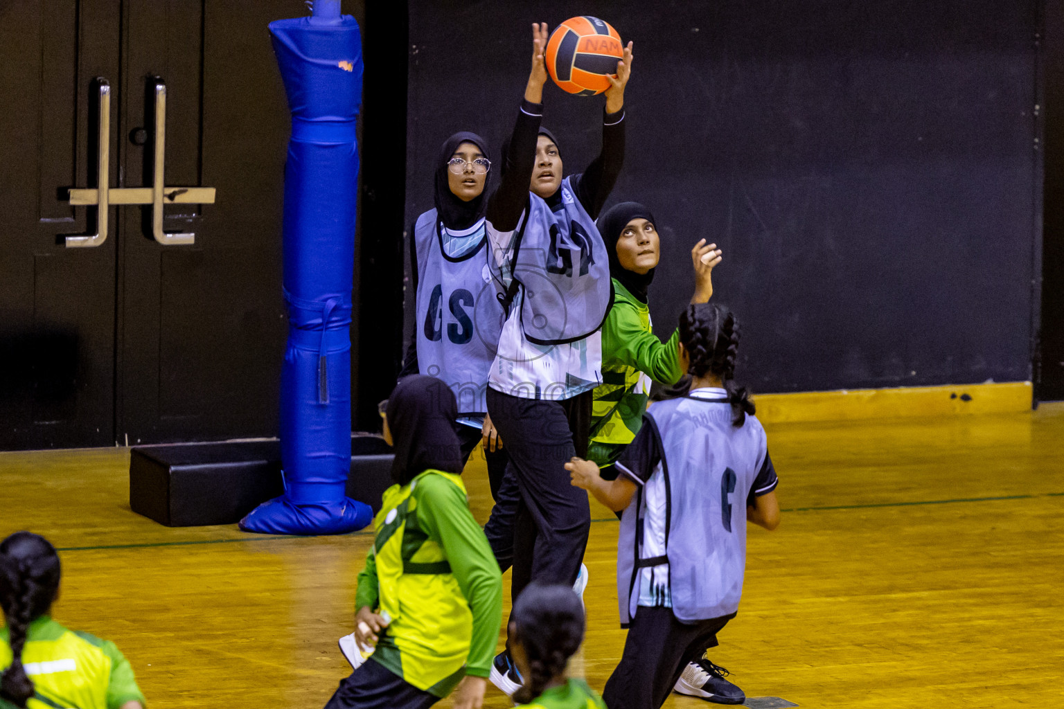 Day 3 of 25th Inter-School Netball Tournament was held in Social Center at Male', Maldives on Sunday, 11th August 2024. Photos: Nausham Waheed / images.mv