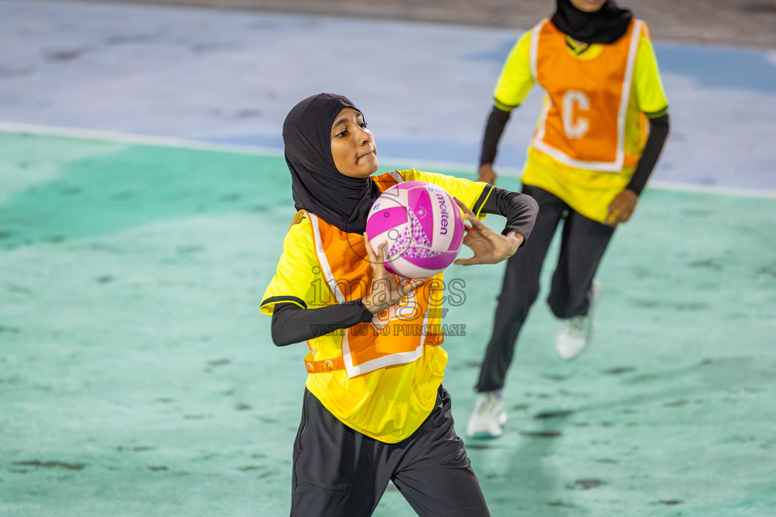 KYRC vs Youth United Sports Club in Division 1 of of National Netball Tournament 2025 held in Ekuveni Netball Court at Male', Maldives on Thursday, 22nd May 2025. Photos: Mohamed Mahfooz Moosa / images.mv