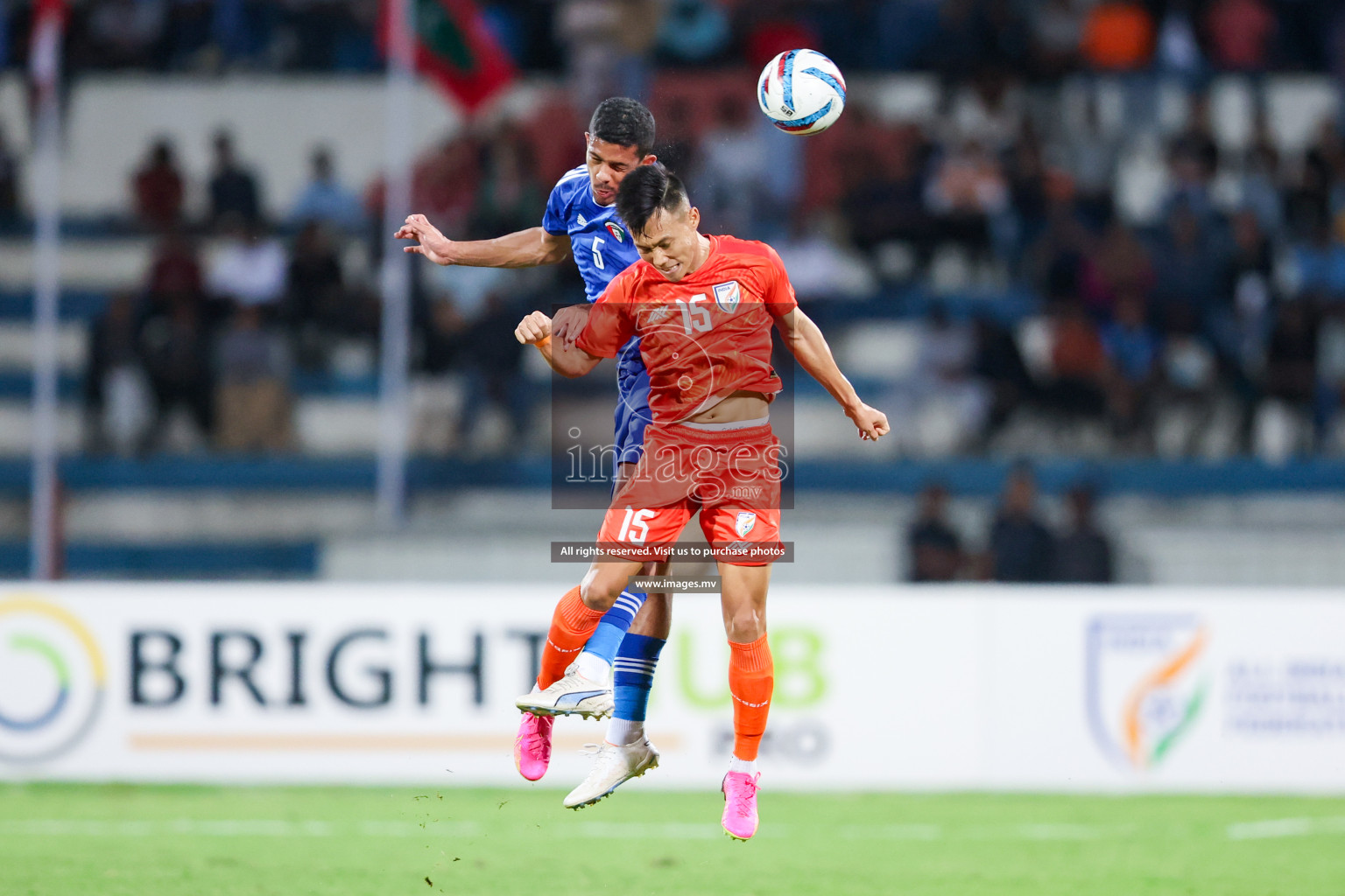 Kuwait vs India in the Final of SAFF Championship 2023 held in Sree Kanteerava Stadium, Bengaluru, India, on Tuesday, 4th July 2023. Photos: Nausham Waheed / images.mv