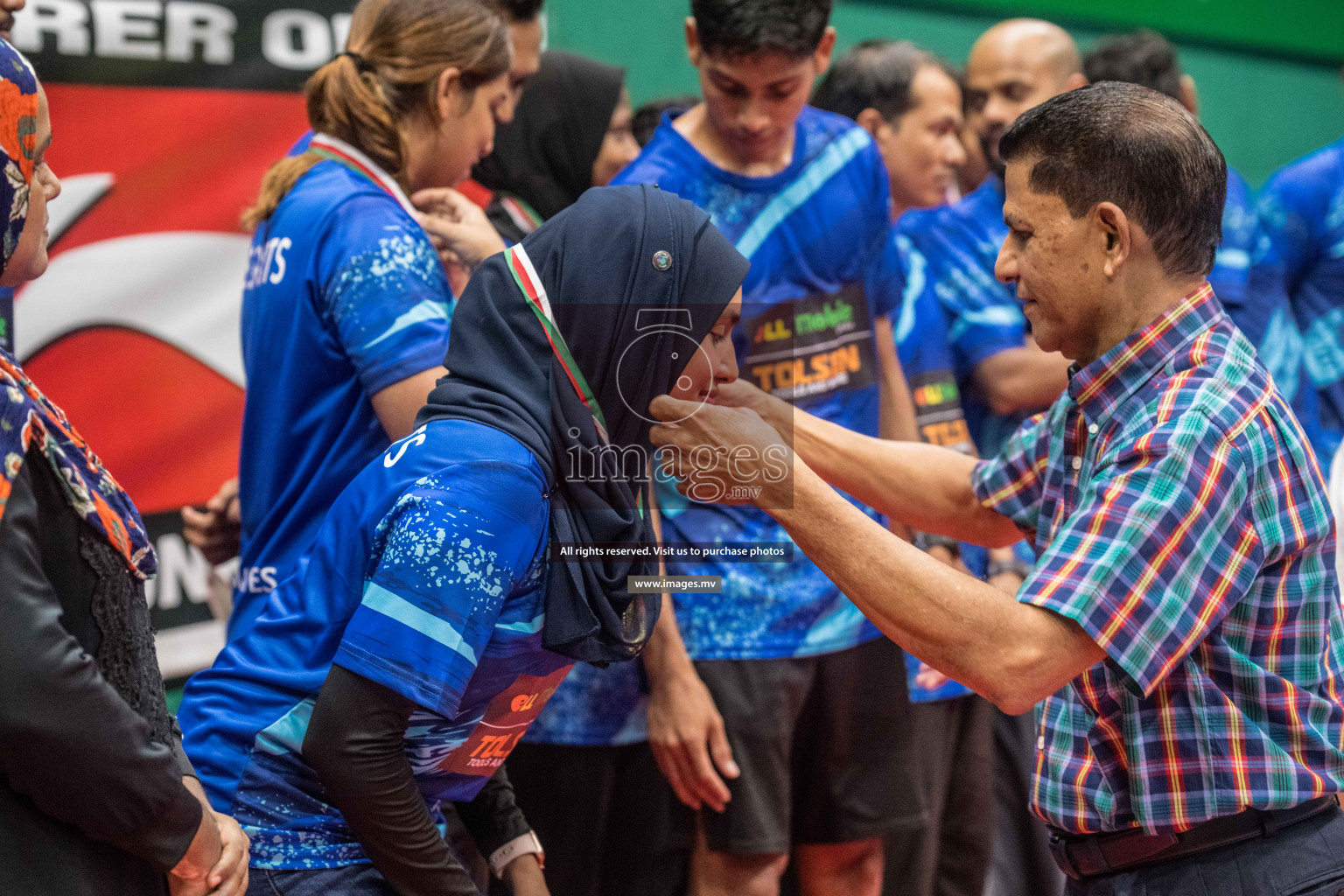 Final of Badminton association mixed group championship 2021 held in Male', Maldives Photos by Nausham Waheed