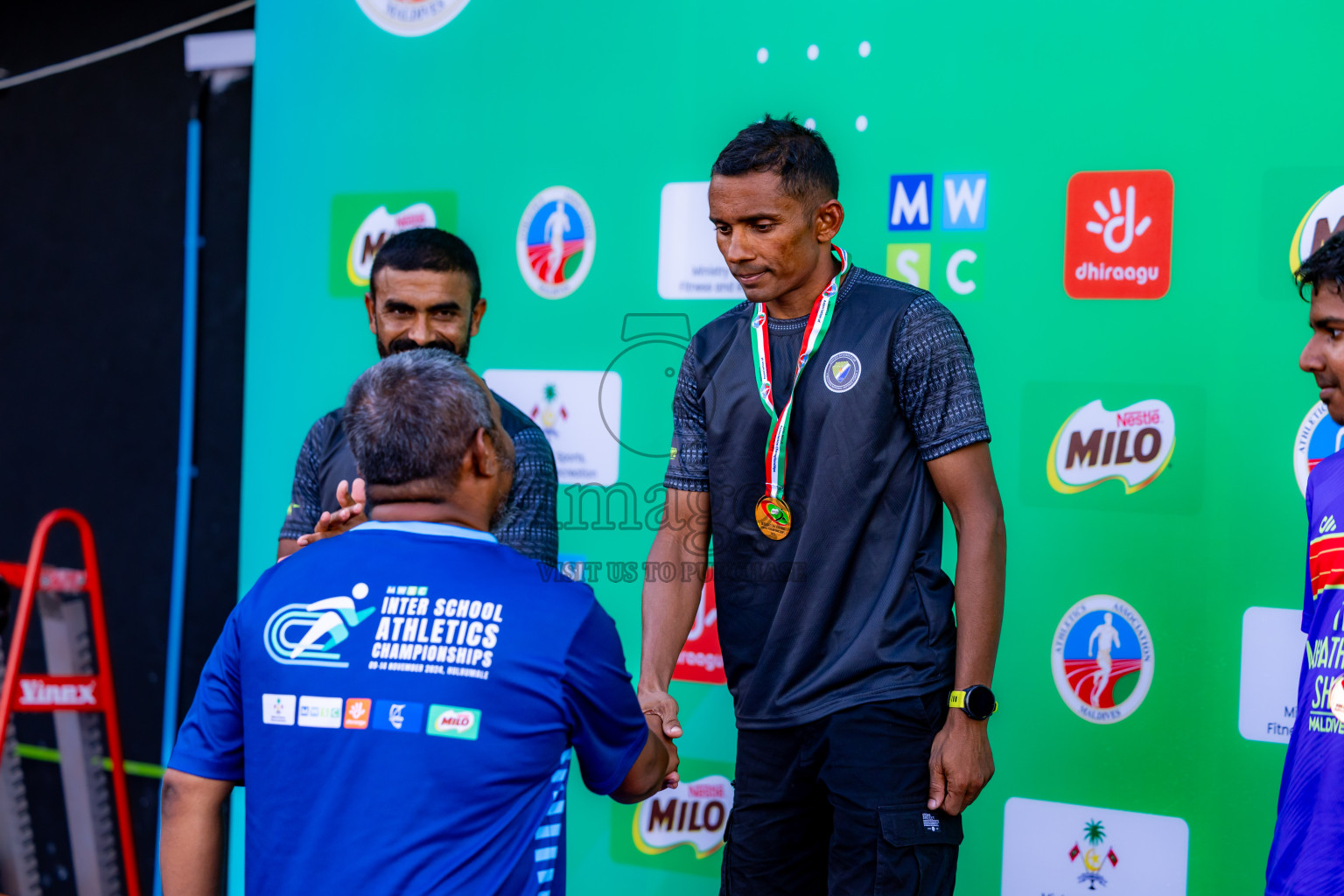 Day 2 of 12th Milo Association Championships was held in Ekuveni Track at Male', Maldives on Friday, 25th April 2025. Photos: Nausham Waheed / images.mv
